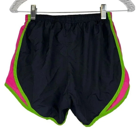 Nike Dri-Fit Tempo Running Shorts XS Black Pink Green 3” Brief Liner Lightweight - Picture 4 of 8